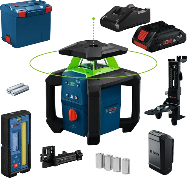 Bosch GRL18GRL18V-4-34V-4-34 Rotatielaser met 1x4Ah L-Boxx 374 - 0601061H02