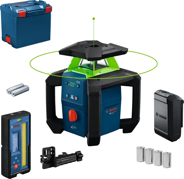 Bosch GRL 18V-4-34CVG Rotatielaser 2xAA in L-Boxx 374 - 0601061H01