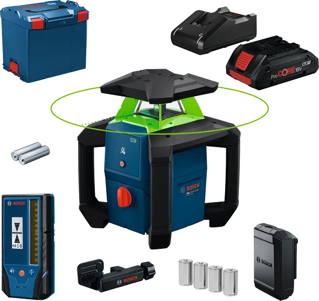 Bosch GRL18V-3-31G Rotatielaser 1x4Ah met Houder in L-Boxx 374 - 0601061G00