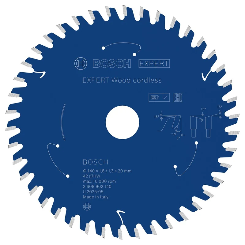 Bosch Cirkelzaagblad Expert Wood 140x1.8/1.3x42T - 2608902140