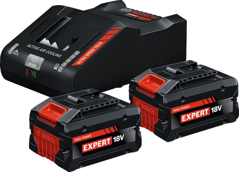 BOSCH STARTERSET EXBA18V-80/160 2X EXBA18V-80 EN LADER
