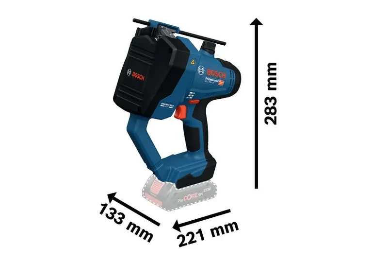 BOSCH GGC 18V-12 ACCUDRAADEINDKNIPPER DOOS