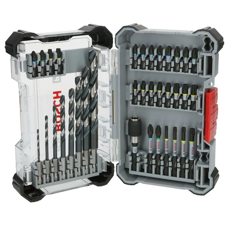 Bosch PRO IMPACT Bits + Metaalboren 35-delig in Display - 2608521U81