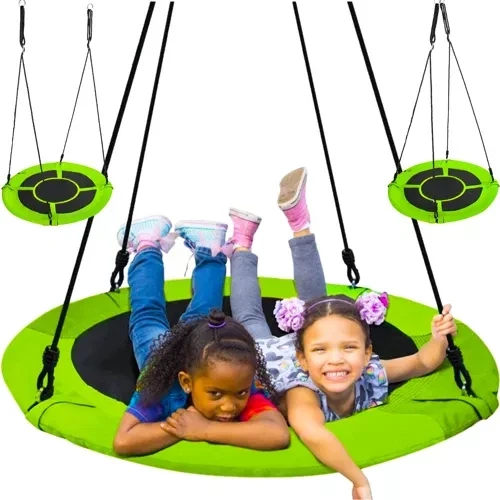 Malatec Ooievaarsnest Schommel - 120 cm - 150 kg - Groen/Zwart