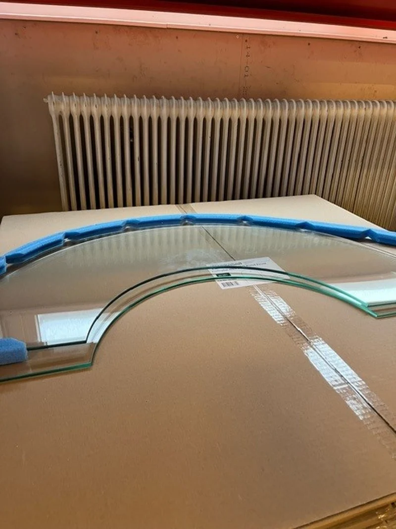 Formskuret Golvglas Kaminex 6 mm för Welldone/Ontop