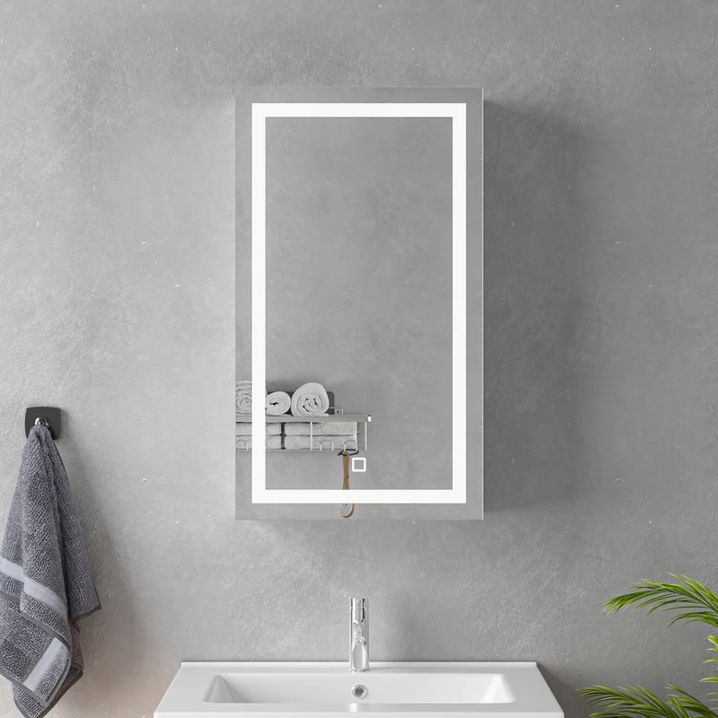 Mirror cabinet with LED lighting 40x70x15cm