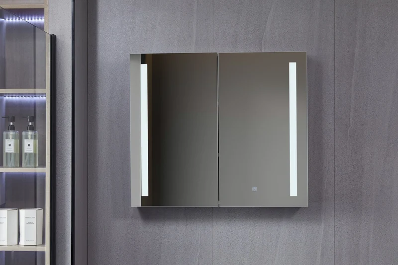 Second chance - Mirror cabinet with LED lighting 80 (w) x 70 cm (h) - Default
