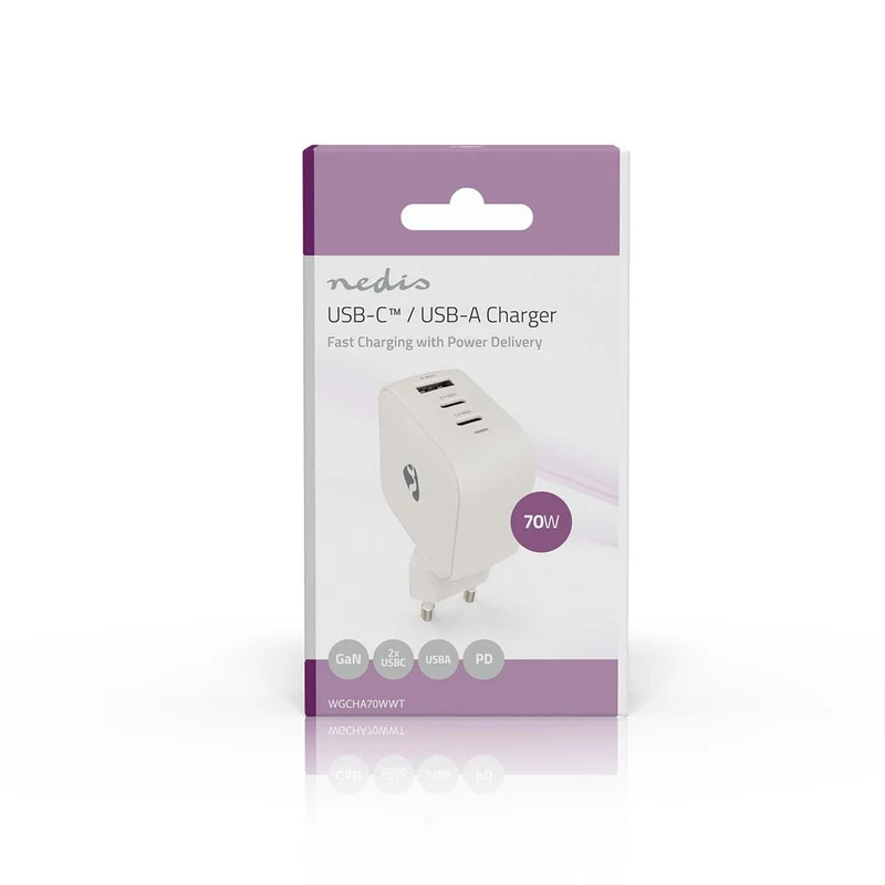 Oplader 70W - GaN - PD3.0