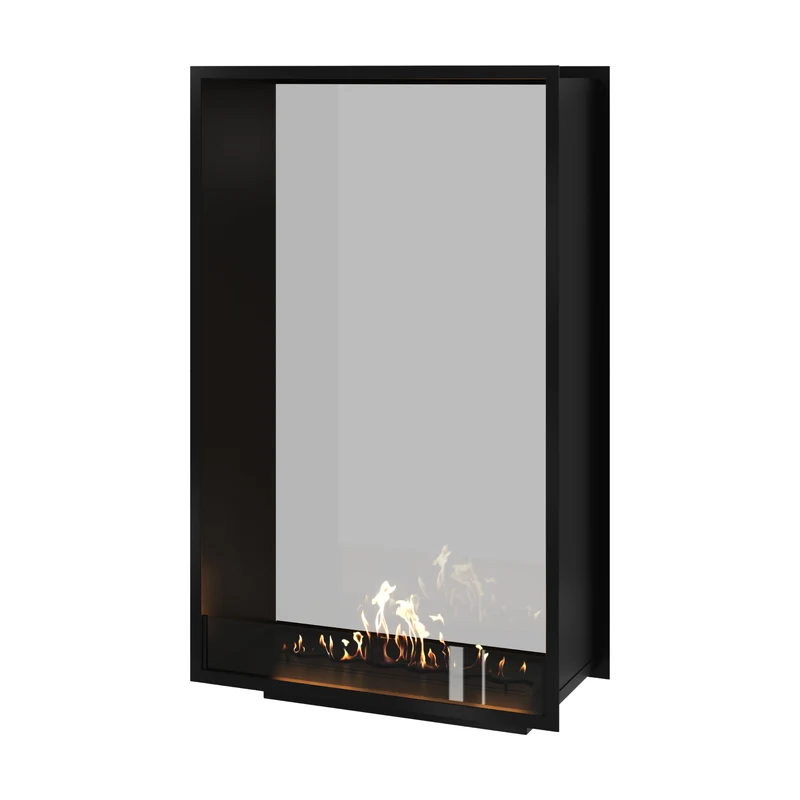 Verticale Bio-ethanol Doorkijkhaard Fame Enkel Glas 90 x 160 cm | Wild Flame