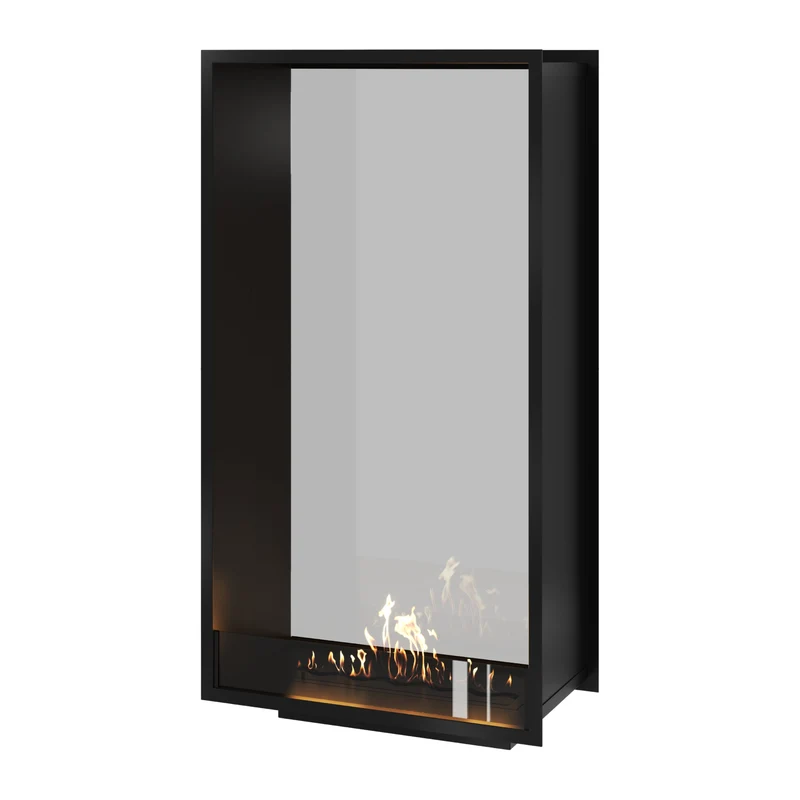 Verticale Bio-ethanol Doorkijkhaard Fame Enkel Glas 80 x 180 cm | Wild Flame