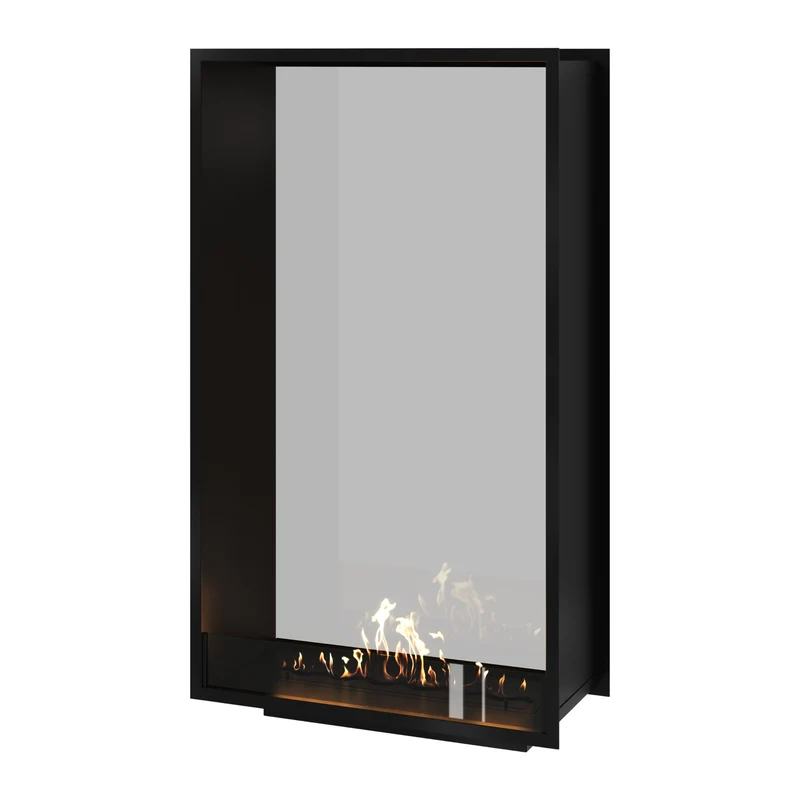 Verticale Bio-ethanol Doorkijkhaard Fame Enkel Glas 90 x 180 cm | Wild Flame