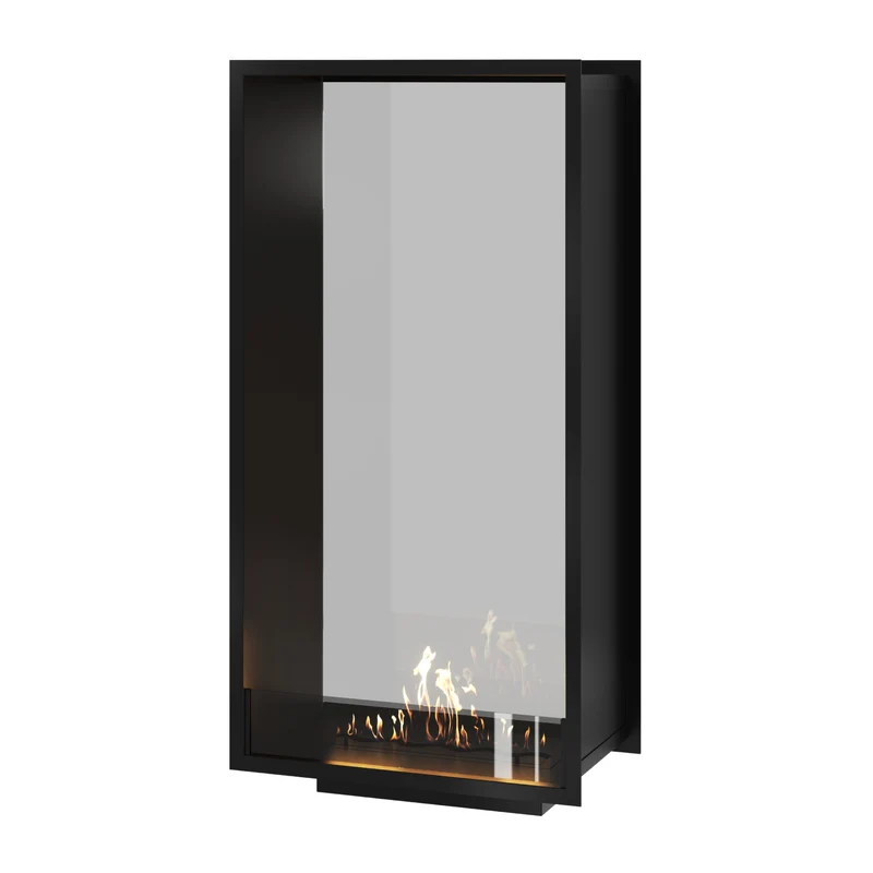 Verticale Bio-ethanol Doorkijkhaard Fame Enkel Glas 70 x 180 cm | Wild Flame
