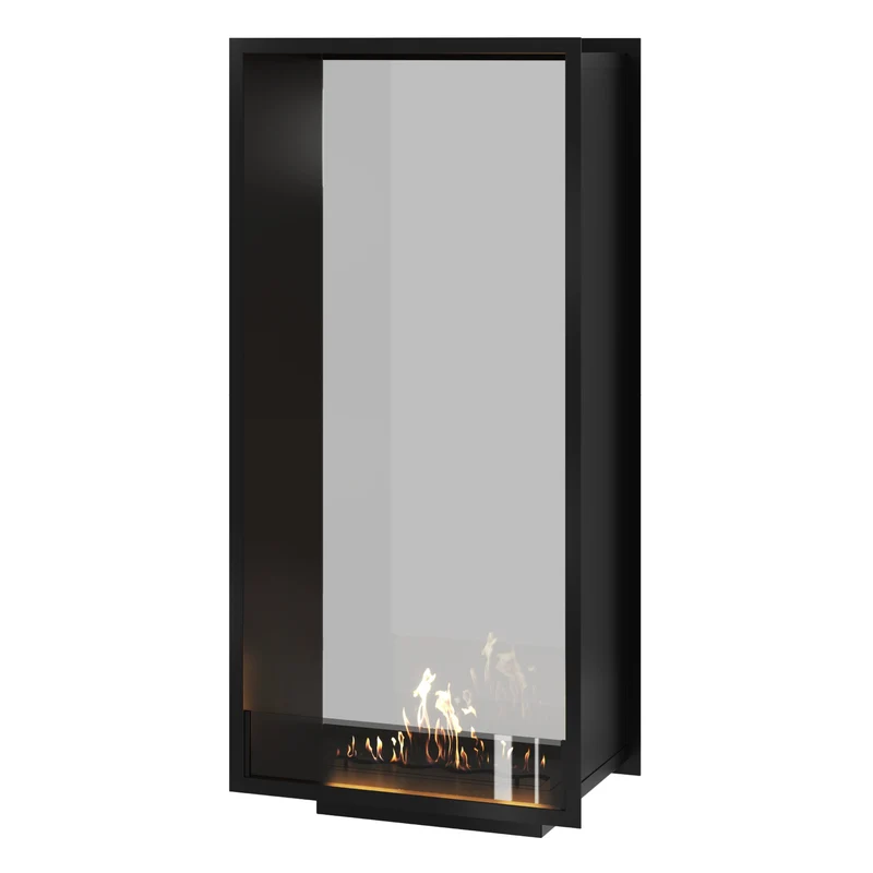 Verticale Bio-ethanol Doorkijkhaard Fame Enkel Glas 70 x 200 cm | Wild Flame