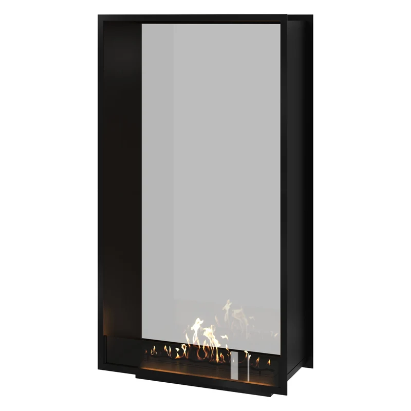 Verticale Bio-ethanol Doorkijkhaard Fame Enkel Glas 90 x 200 cm | Wild Flame
