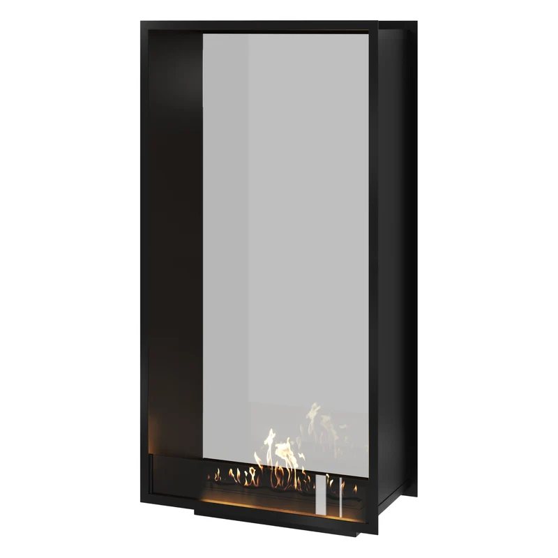 Verticale Bio-ethanol Doorkijkhaard Fame Enkel Glas 80 x 200 cm | Wild Flame