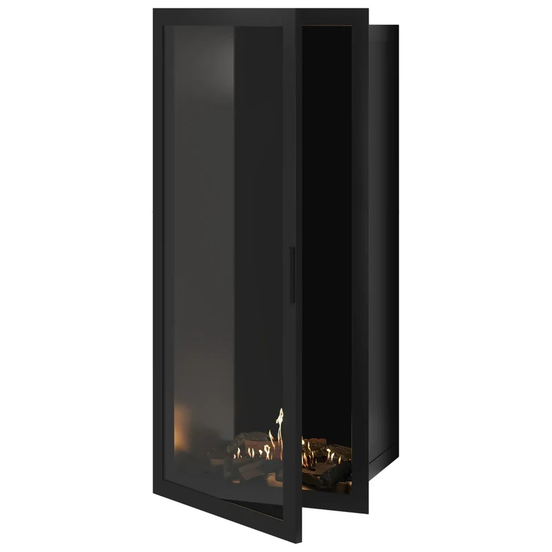 Selected verticale enkelzijdige bio-ethanol inbouwhaard – volglas – 70 × 200 cm | Wild Flame