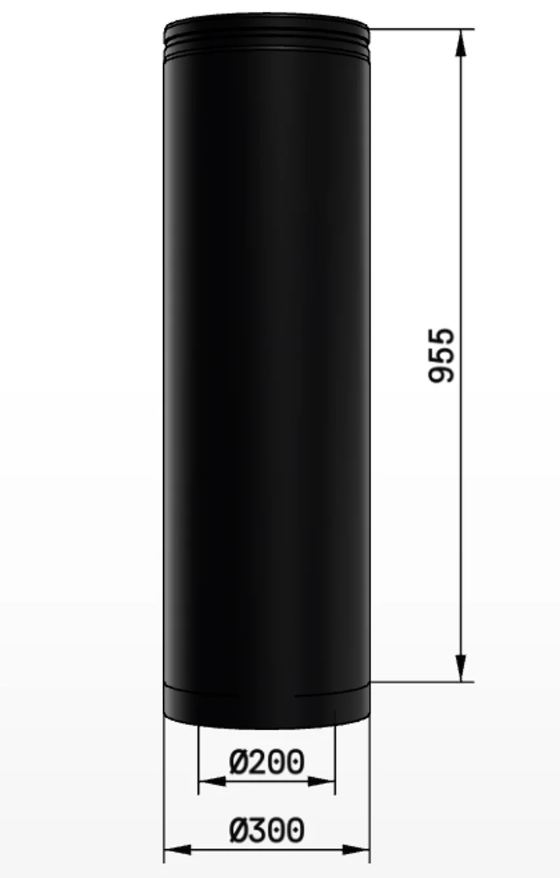 Skorsten Schiedel Raklängd PMS50/200