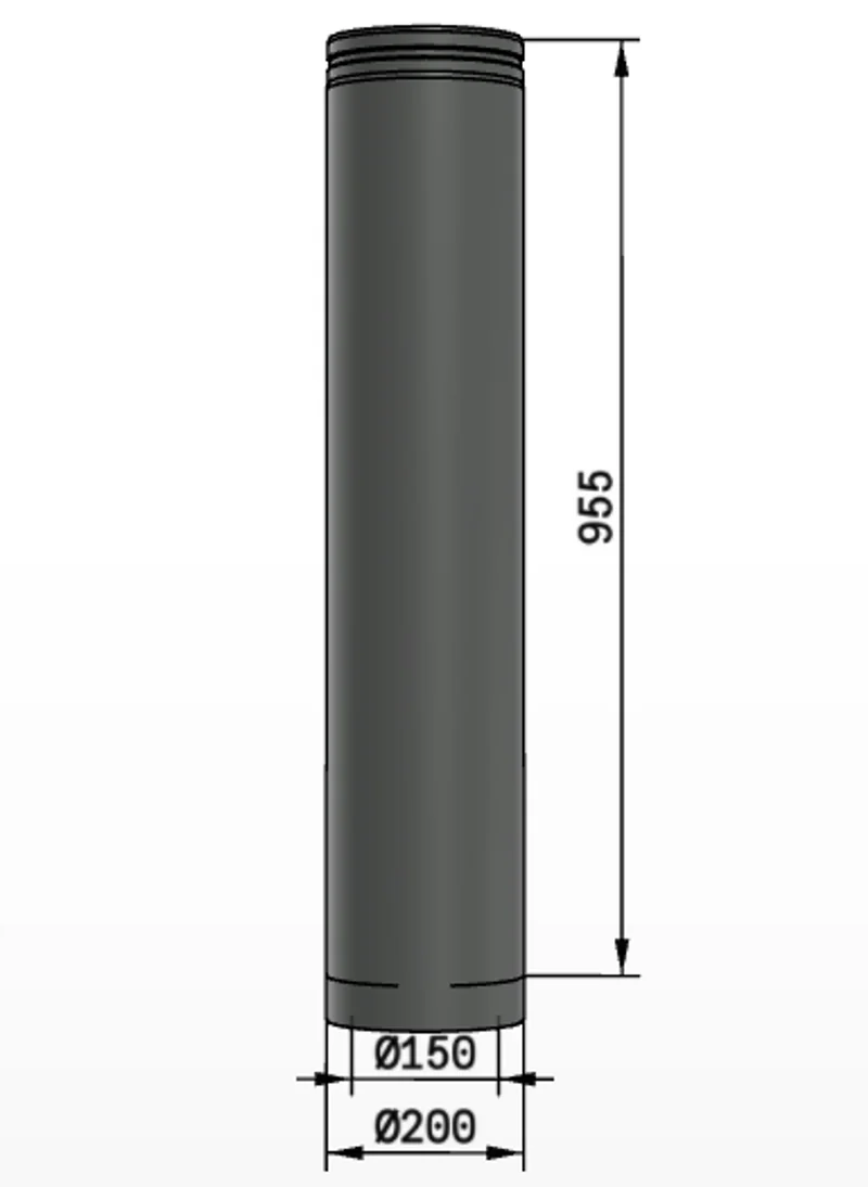 Skorsten Schiedel Raklängd PMS25/150