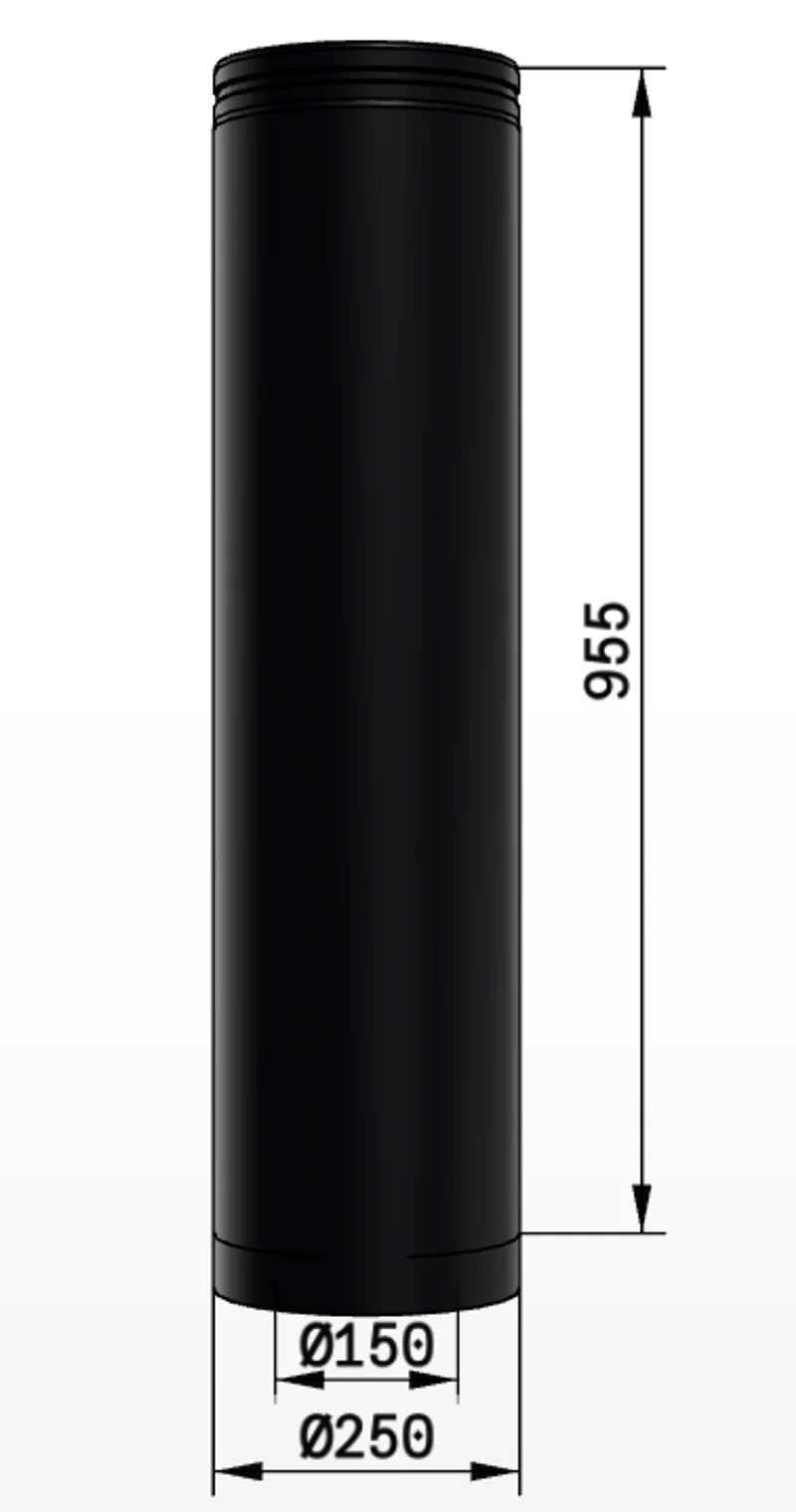 Skorsten Schiedel Raklängd PMS50/150