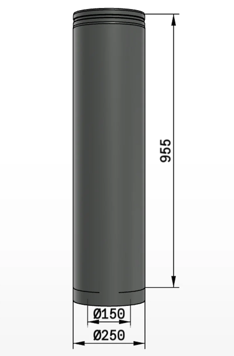 Skorsten Schiedel Raklängd PMS50/150