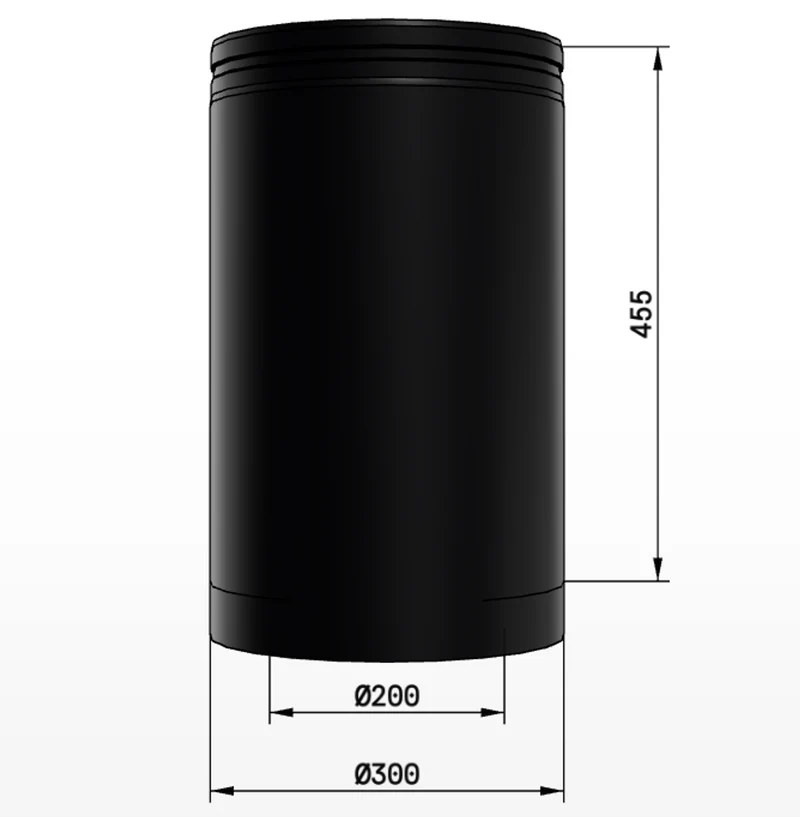 Skorsten Schiedel Raklängd PMS50/200