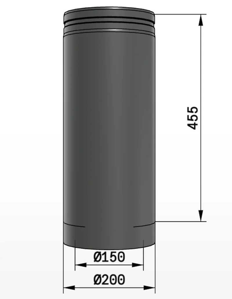 Skorsten Schiedel Raklängd PMS25/150