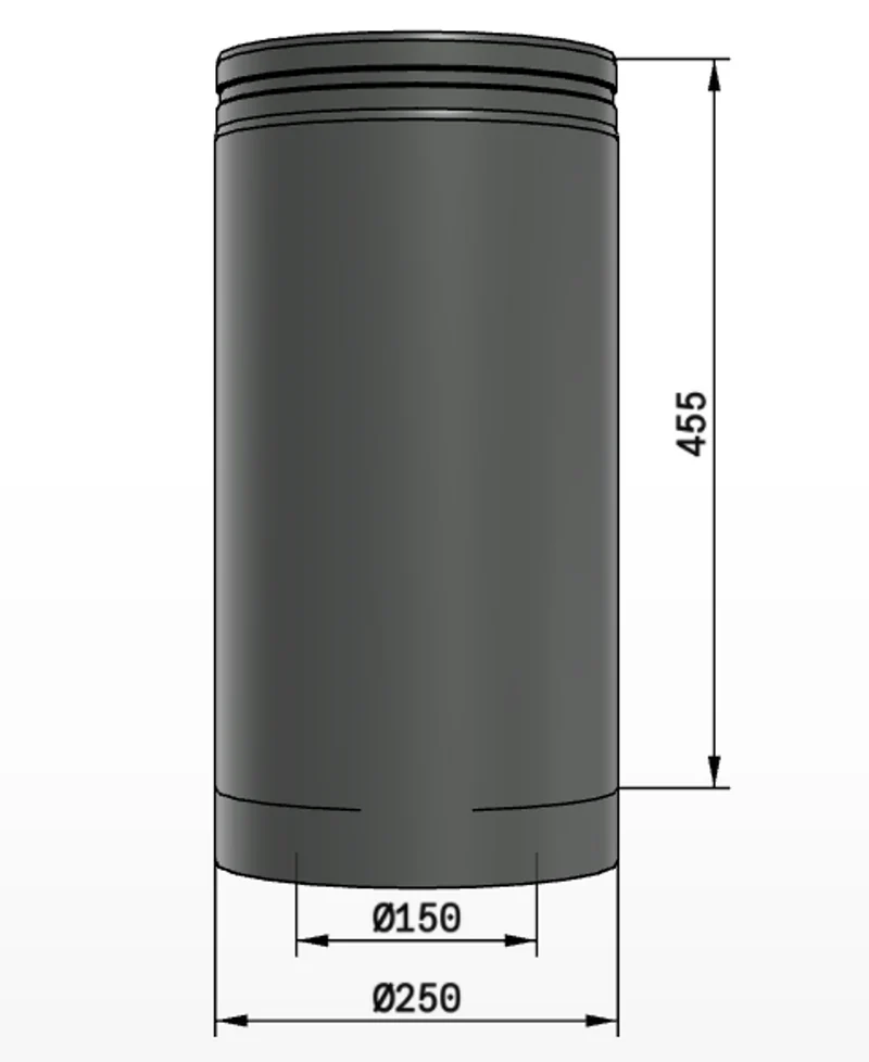 Skorsten Schiedel Raklängd PMS50/150
