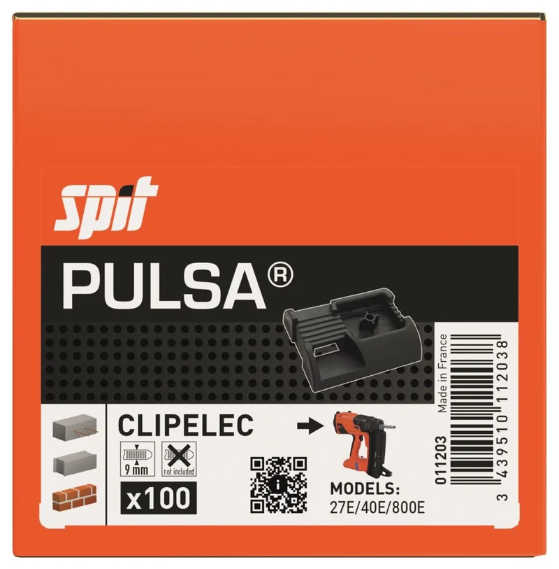 SPIT CLIP ELEC 011203 - 100 STUKS