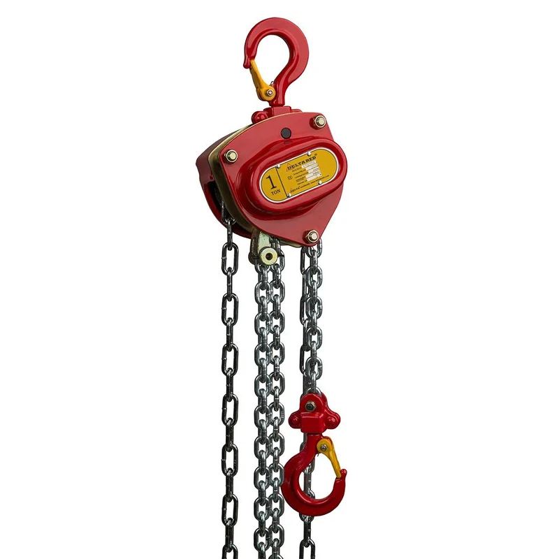 DELTA RED PREMIUM HANDKETTINGTAKEL 1T MET 3M HIJSHOOGTE
