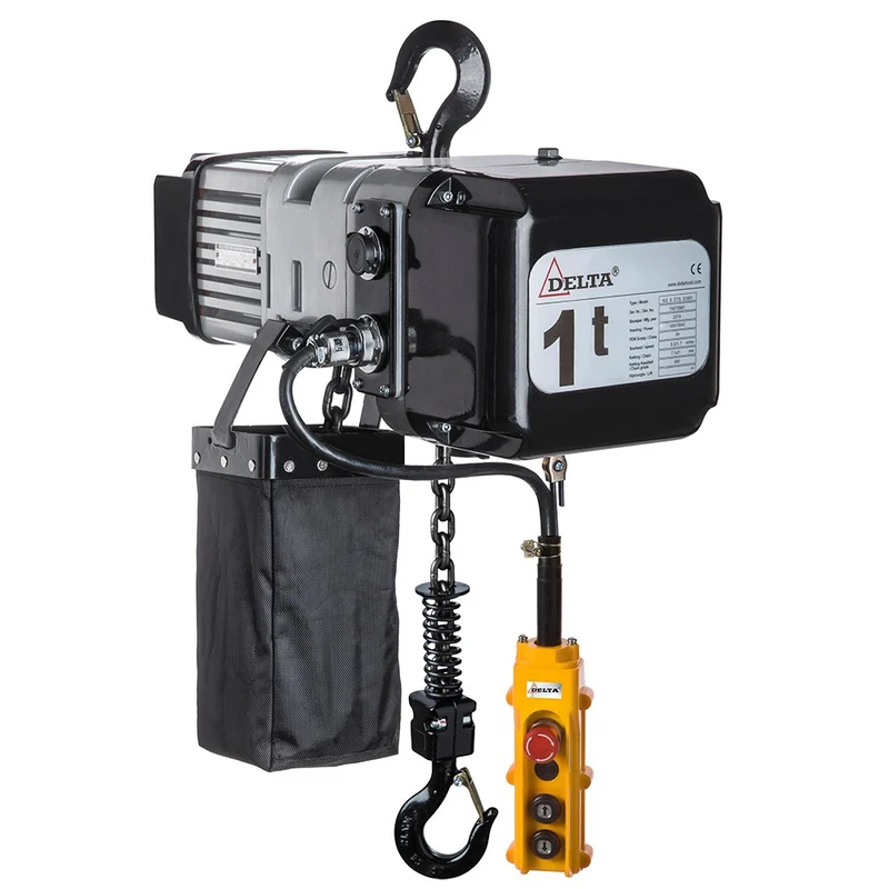 DELTA ELEKTRISCHE KETTINGTAKEL DMS 230V 1 TON - MET 10 METER HIJSHOOGTE