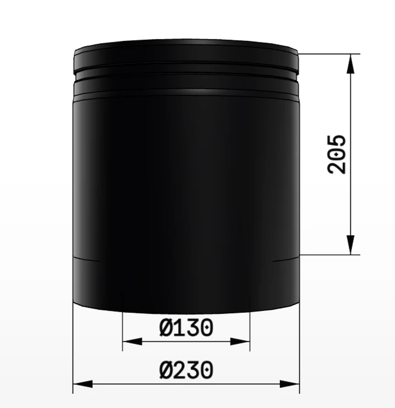 Skorsten Schiedel Raklängd PMS50/130