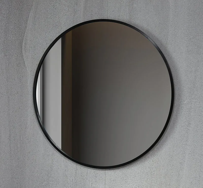 Second chance - Round mirror 80 cm with black frame - Default