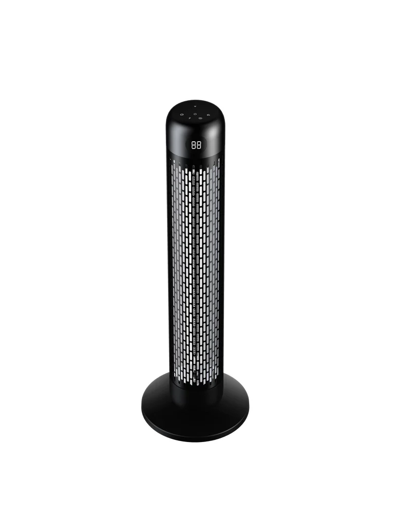 Portable infrared carbon heater 2000 Watt with remote control
