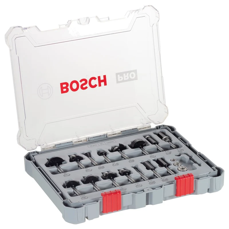 Bosch 15-DELIGE FREZENSET GEMIXT 1/4