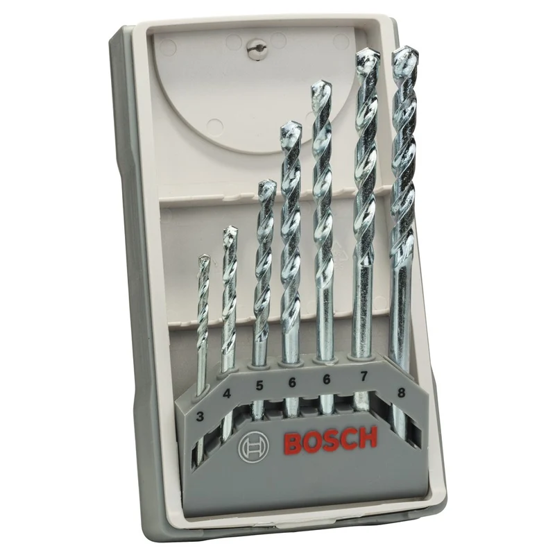 Bosch 7-DELIGE SET STEENBOOR CYL-1, 3, 4, 5, 6, 6, 7, 8 MM
