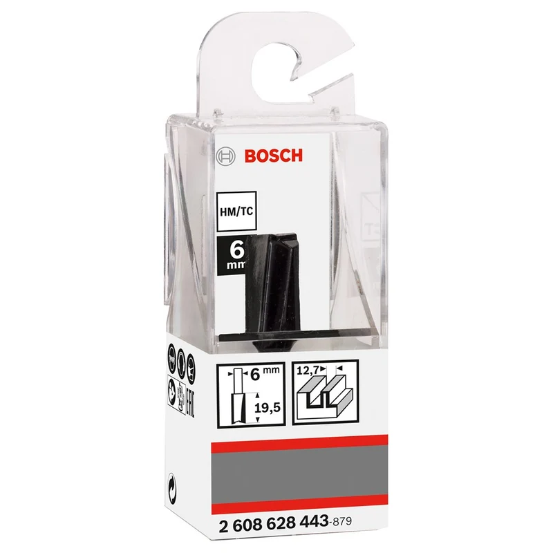 Bosch VINGERFREES 6 MM, D1 12,7 MM, L 19,5 MM, G 51 MM