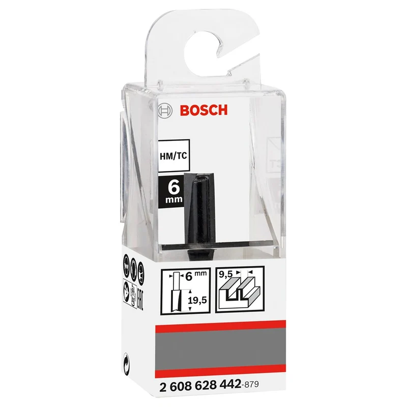 Bosch VINGERFREES 6 MM, D1 9,5 MM, L 19,5 MM, G 51 MM
