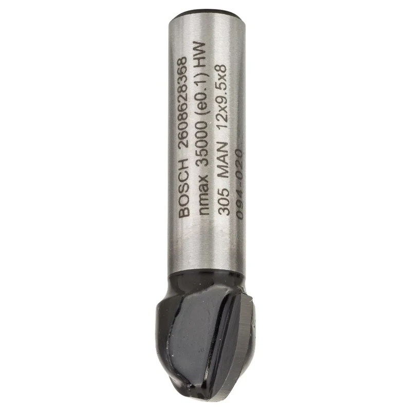 Bosch HALFRONDPROFIELFREES 8 MM, R1 6 MM, D 12 MM, L 9,2 MM, G 40 MM