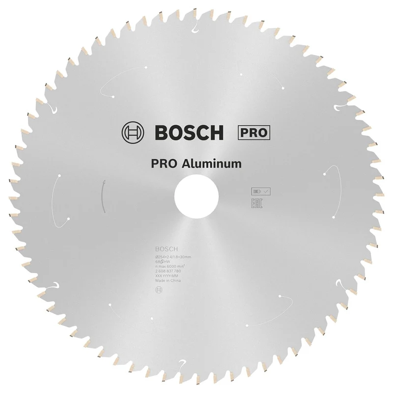 Bosch CIRKELZAAGBLAD ALUMINIUM 254X30X2.4/1.8X68T