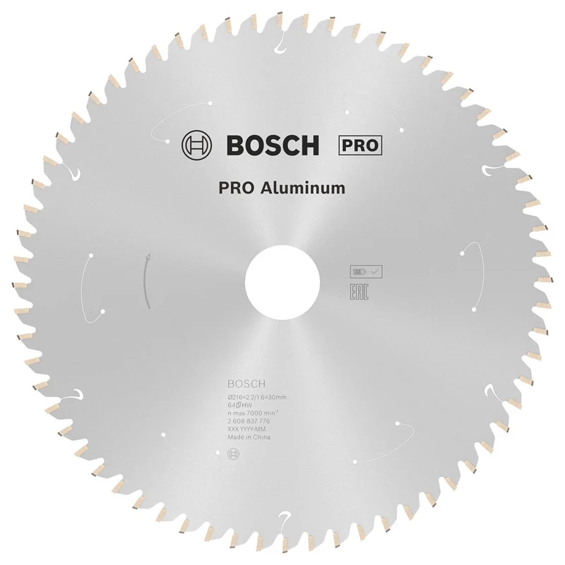 Bosch CIRKELZAAGBLAD ALUMINIUM 216X30X2.2/1.6X64T