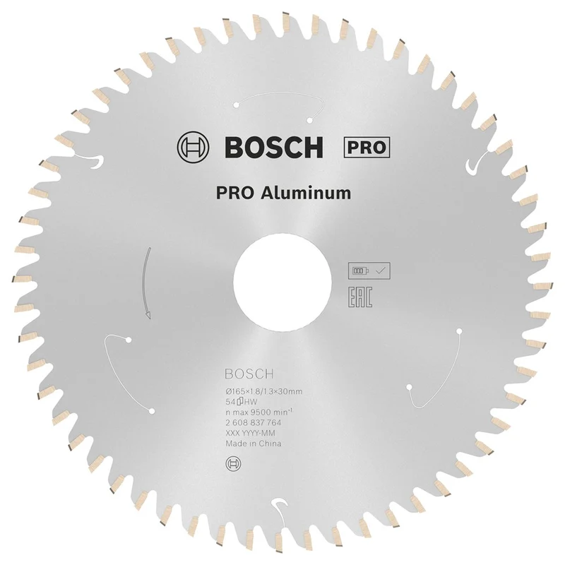 Bosch CIRKELZAAGBLAD ALUMINIUM 165X30X1.8/1.3X54T