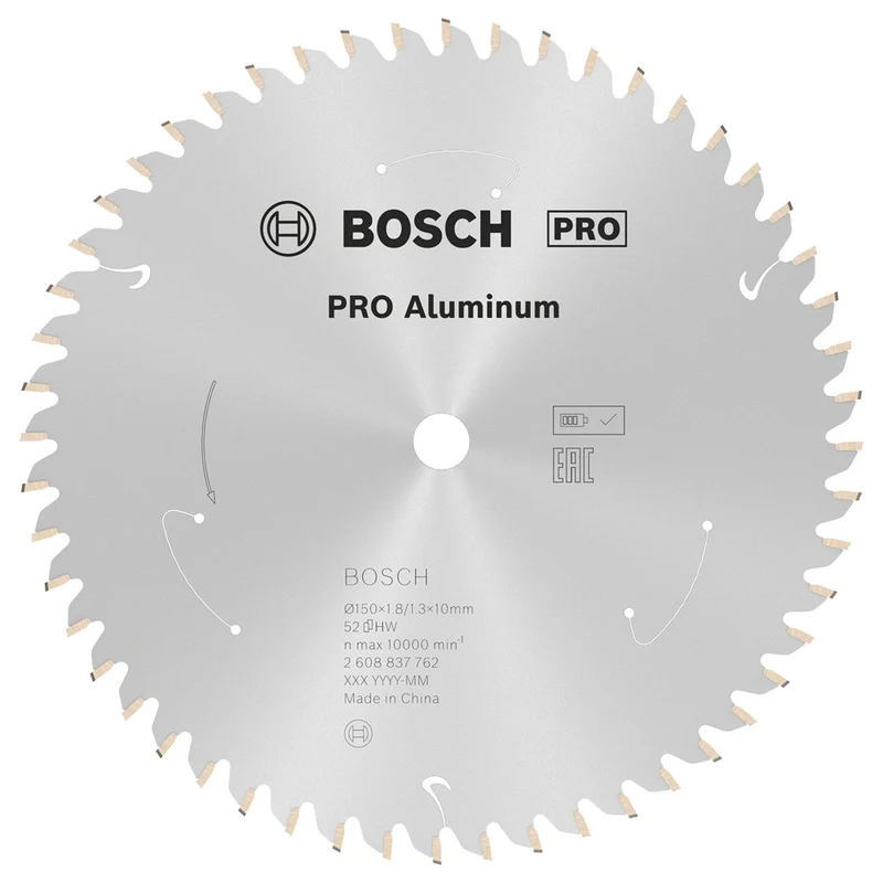 Bosch CIRKELZAAGBLAD ALUMINIUM 150X10X1.8/1.3X52T