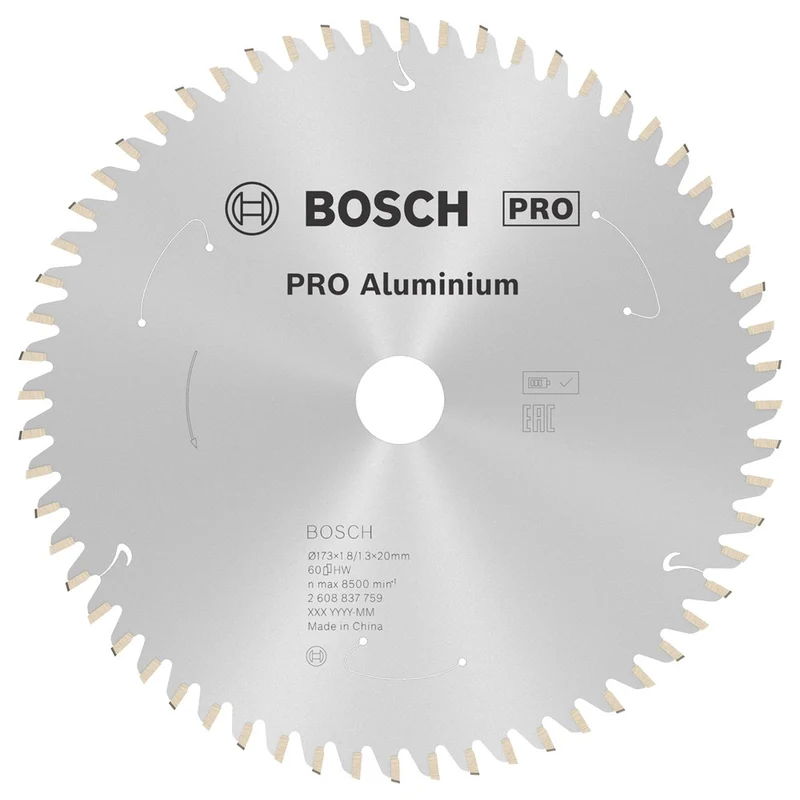 Bosch CIRKELZAAGBLAD ALUMINIUM 173X20X1.8/1.3X60T