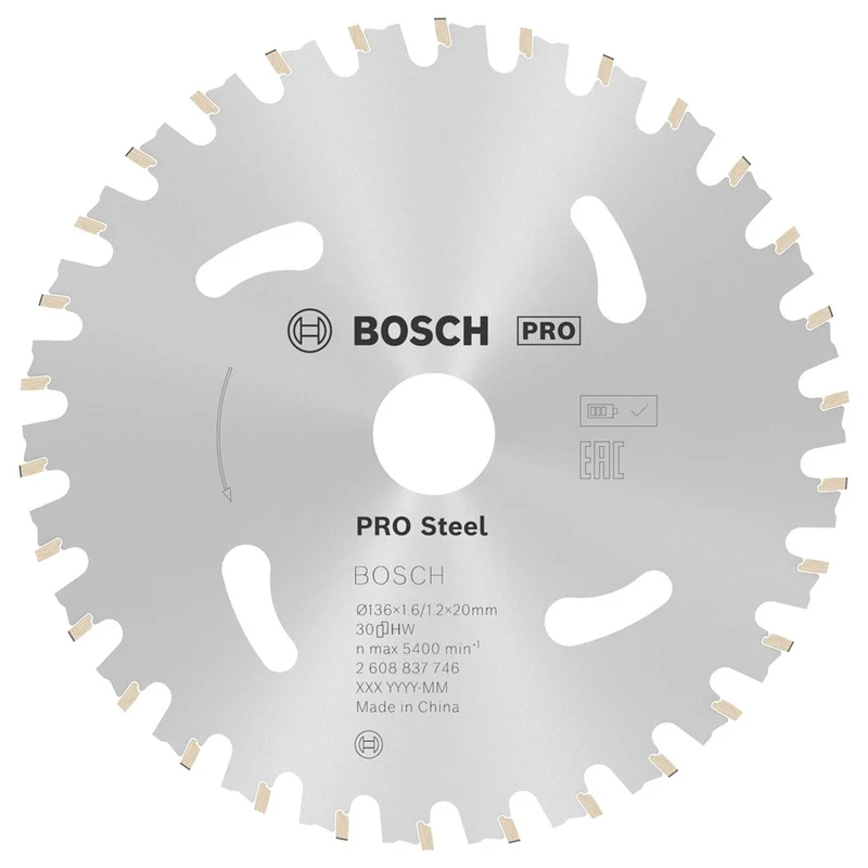 Bosch CIRKELZAAGBLAD STEEL 136X20X1.6/1.2X30T