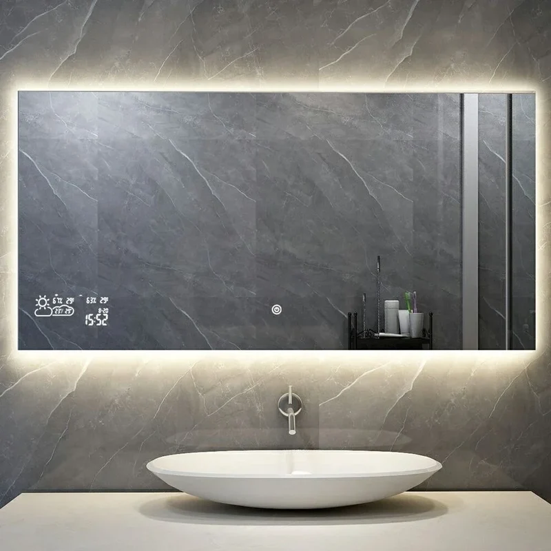 Smart mirror with LED lighting infrared heating 60x80 250Watt
