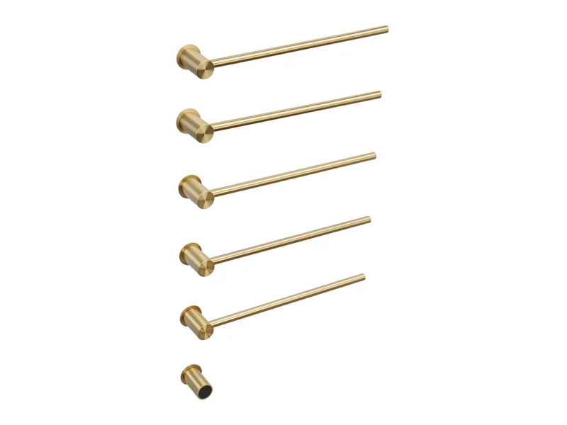 Electric towel radiator gold with thermostat L-SR0005-T