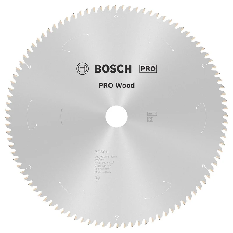 Bosch CIRKELZAAGBLAD WOOD 305X30X2.2/1.6X60T