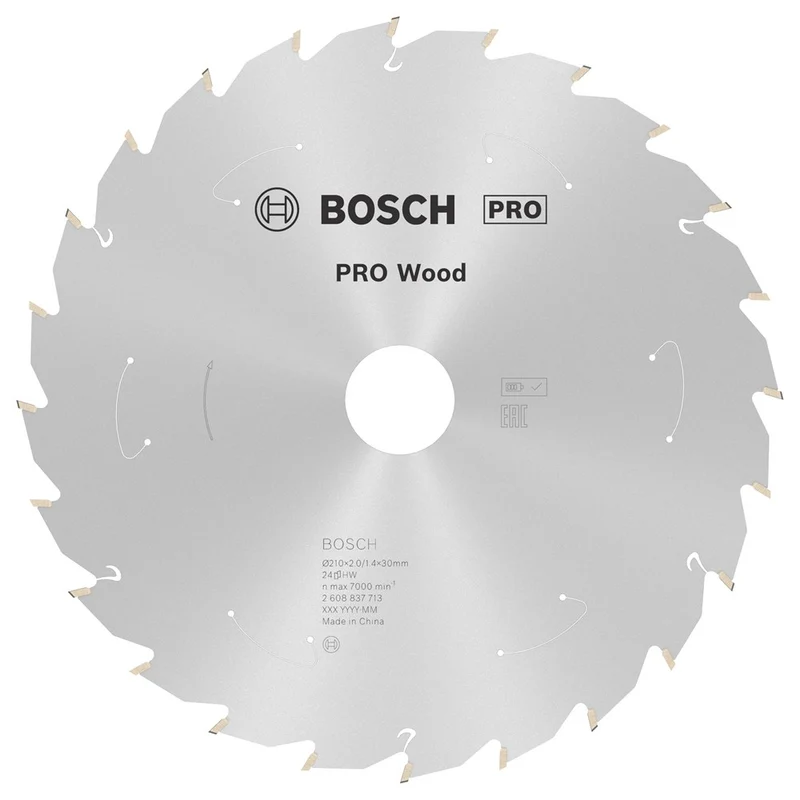 Bosch CIRKELZAAGBLAD WOOD 210X30X1.7/1.2X24T