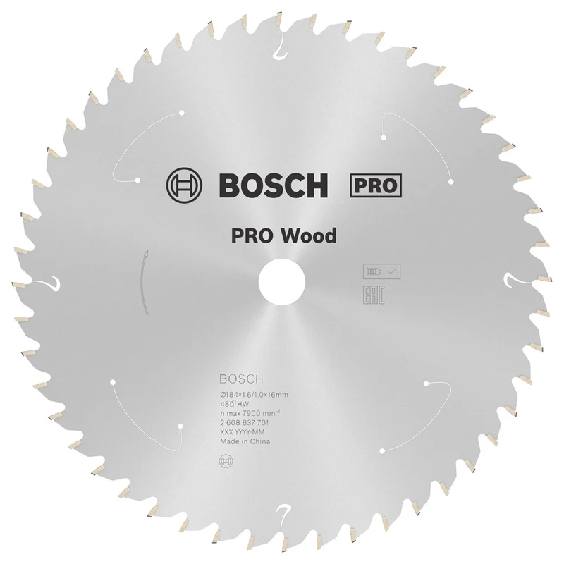Bosch CIRKELZAAGBLAD WOOD 184X16X1.6/1.0X48T