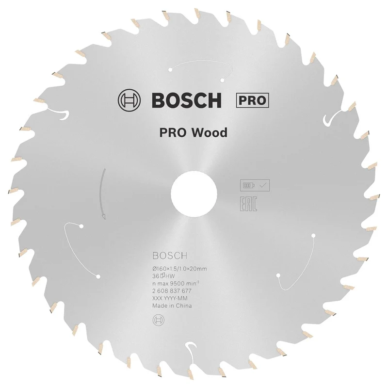 Bosch CIRKELZAAGBLAD WOOD 160X20/15.875X1.5/1.0X36T